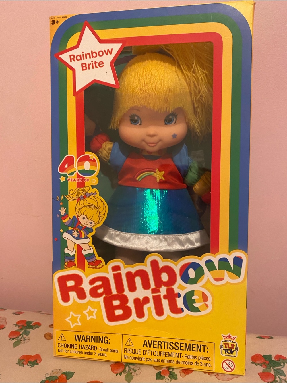 Rainbow 40th Anniversary Rainbow Brite Doll - Yellow Hair with Multicolor Outfit